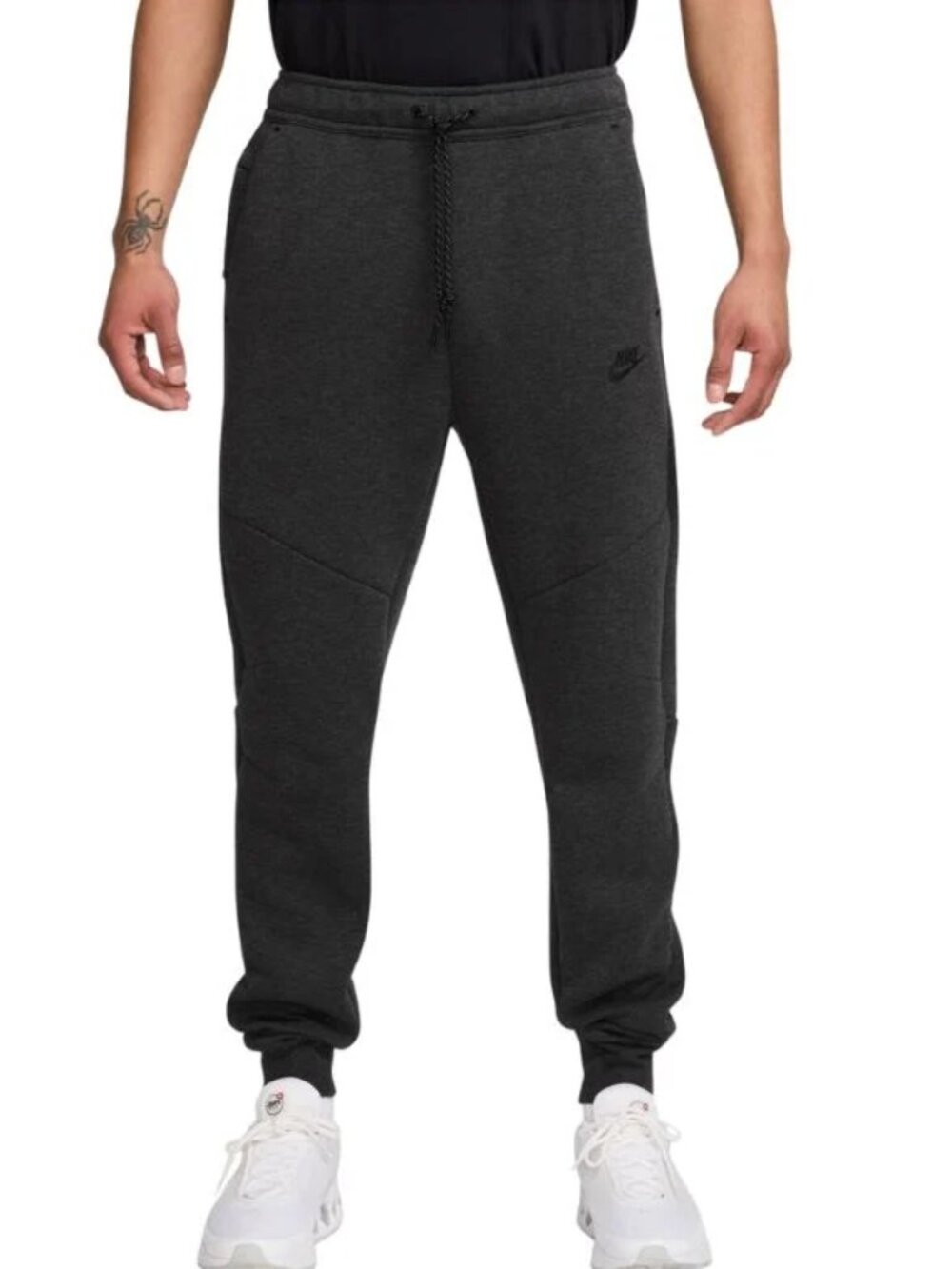 Nike Tech Fleece Joggers Black Heather HV0959-032 Men's Size 2XL